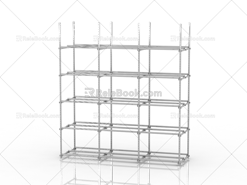 Modern exhibition shelf 3d model