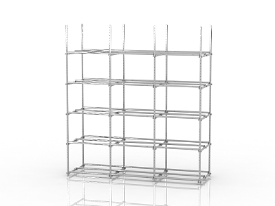 Modern exhibition shelf 3d model