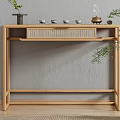 Nordic End View Table Solid Wood End View Table 3d model