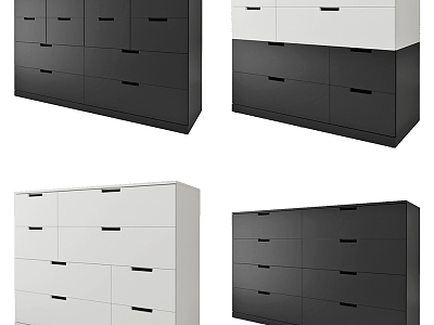 Modern other nordli Ikea chest of drawers 3d model