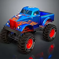 Modern all-terrain vehicle toy car 3d model