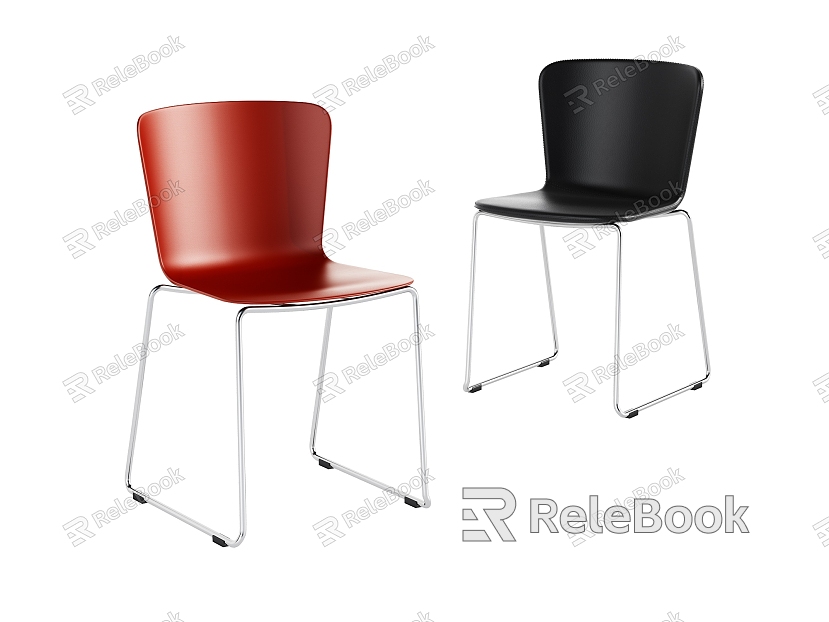 Simple and stylish atmospheric plastic dining chair combination model