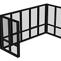 modern floor-to-ceiling windows glass curtain wall architectural curtain wall glass doors and windows partition floor-to-ceiling windows windows architectural windows 3d model