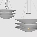 Modern minimalist chandelier 3d model