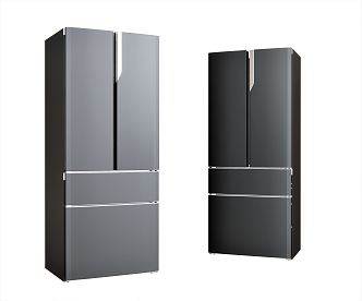 Modern refrigerator double door refrigerator 3d model