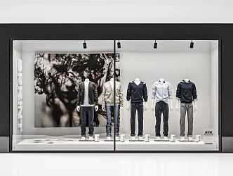 Modern Window Shop 3d model