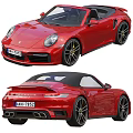 Red Convertible Sports Car With Sleek Exterior And Stylish Design Features