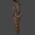 Weapon Soldier Uniform 3d model