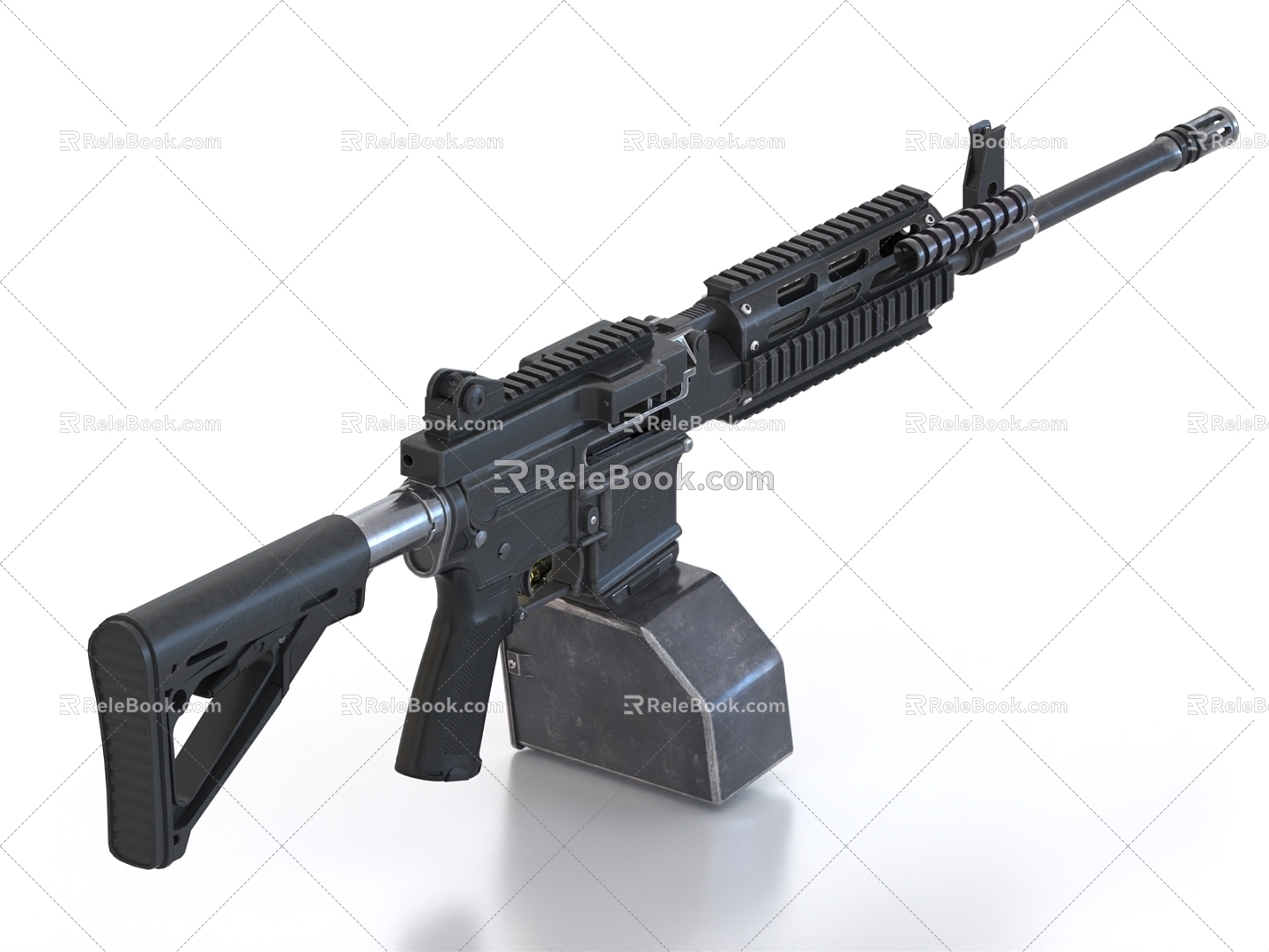 AR15 automatic rifle 3d model