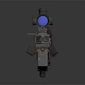 Long Range Sniper Weapon With Precision Scope Long Barrel And Tactical Military Design 3d model