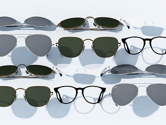 Modern Glasses 3d model