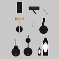 Sleek Modern Wall Lamps With Black Gold White Finish Adjustable Arms And LED Lighting