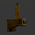 Vintage Wooden Plane With Wooden Body And Metal Blade For Woodworking Projects