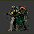 Soldier Warrior Soldier Character Game Character Realistic Character Cartoon Character 3d model