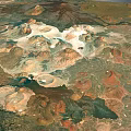 Colorful Natural Mountain Landscape With Diverse Terrain Lakes And Aerial View