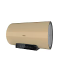 Haier Golden Cylindrical Electric Water Heater with Digital Control Panel for Daily Household Use