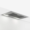 Stainless Steel Kitchen Range Hood With Built In Ventilation And LED Lights 3d model