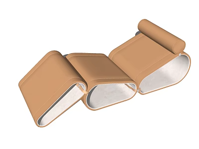 Modern recliner 3d model