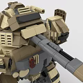 LEGO Toy Robot Mecha Warrior Gundam Fighting 3d model