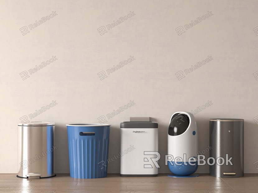 Modern trash can household trash can model