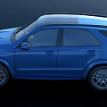 Sporty Blue Mercedes AMG SUV Exterior Design Featuring AMG Grill And Alloy Wheels