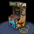 Game machine slot machine arcade machine electric video game machine 3d model