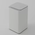 White Modern Washing Machine With Top Control Panel And Sleek Design 3d model
