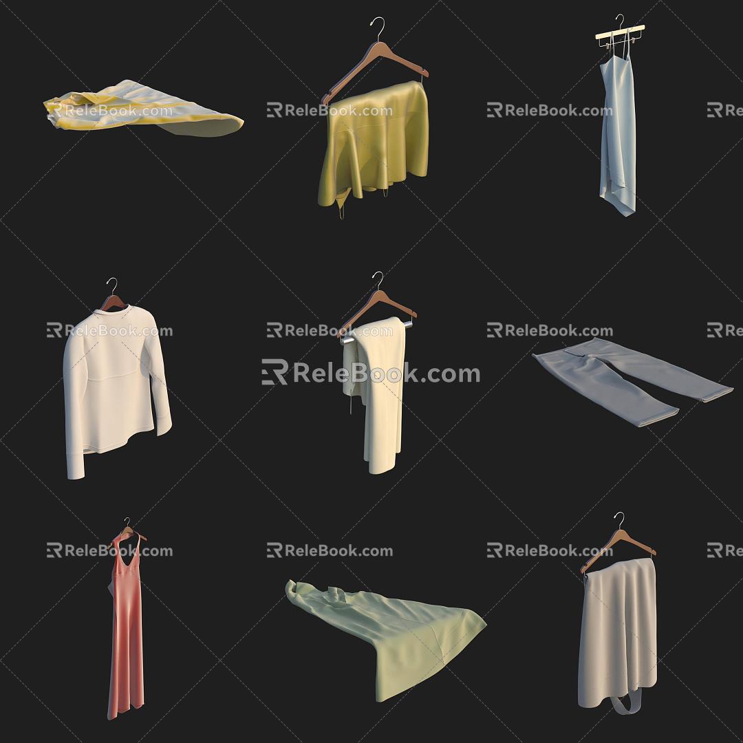 Clothes Pants Skirt Clothing 3d model