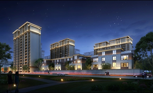 Modern Residential Area Taihe Guanghui 3d model