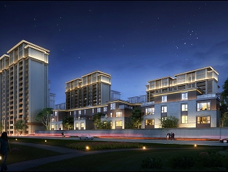 Modern Residential Area Taihe Guanghui 3d model