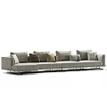 Modern Gray Sectional Sofa With Plush Cushions And Metal Legs Design