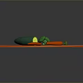 Fresh Vegetables on Wooden Cutting Board with Cucumber Green Bell Pepper and Carrot