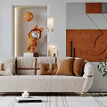 Modern Multiplayer Sofa 3d model