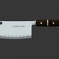Premium Sharp Kitchen Knife With Wooden Handle And Stainless Steel Blade