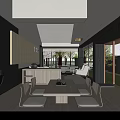 Hotel Guest Room With Wooden Decor Large Windows Cherry Blossom View And Minimalist Design