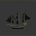 retro ship ancient ship ancient warship large ancient ship ancient warship 3d model