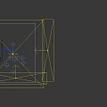 Vibrant Yellow Artisan Check In Photo Spot With Golden Frames Grid Structure And Beer Bottles