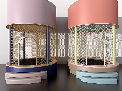 Modern Trampoline 3d model