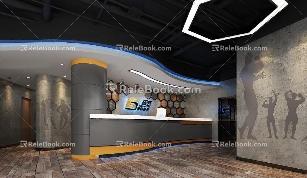 Front Desk 3d model