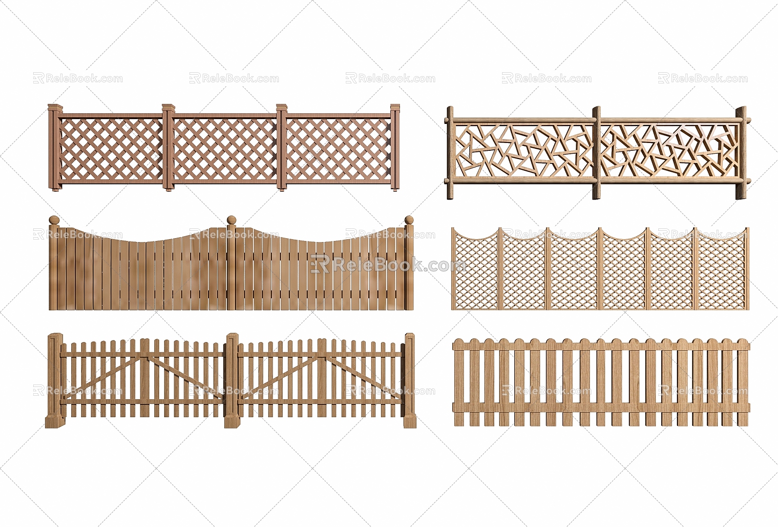 Railing Fence Fence Guardrail 3d model