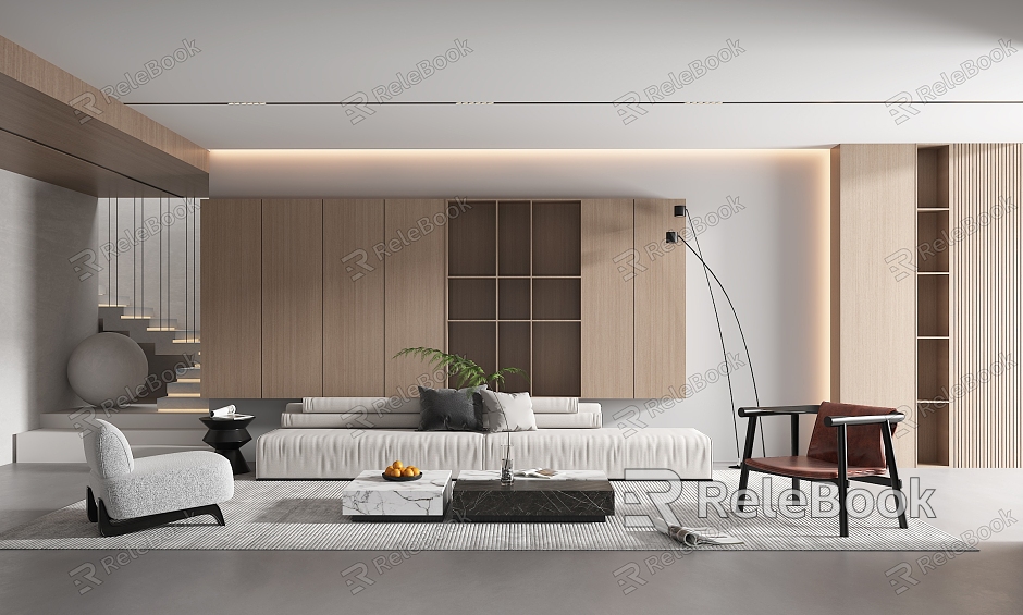 modern living room model