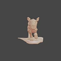 3D Rendered Muscular Lion Anatomy Model Showing Detailed Anatomical Muscle Structure