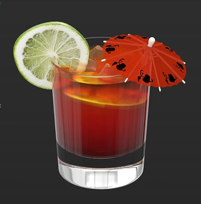 Modern Beverage Juice Drink 3d model Modern Beverage Juice Drink 3d model