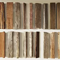 Natural Stone And Wood Samples With Diverse Textures For Interior Design 3d model
