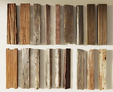 Modern Wood Old Plank 3d model