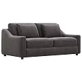 Modern Upholstered Two-seater Sofa with Sleek Design and Multiple Color Options 3d model