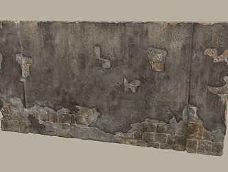 Modern stone wall rock wall 3d model