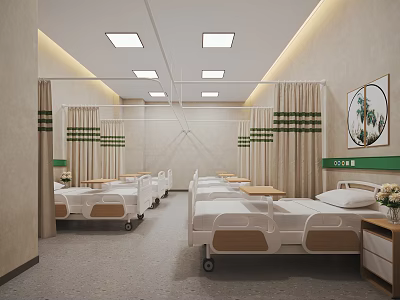 Modern Ward Hospital 3d model