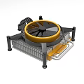 Efficient Industrial Cooling Equipment With Fan Heat Sink And Radiator Fins
