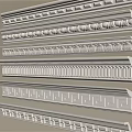 Gypsum Cornice with Various Decorative Patterns and Intricate Designs for Interior Decoration